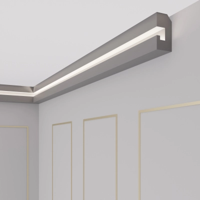 Stuckleisten Pareto-Decor LED OL-37 - 13 Meter + Ecken